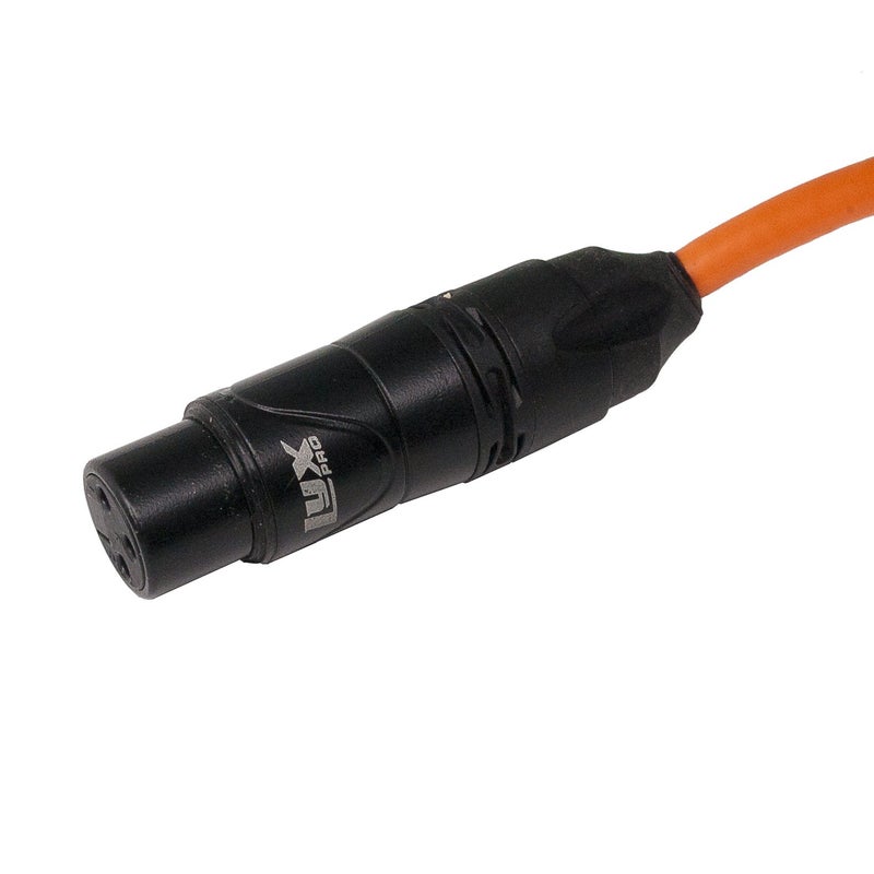 LyxPro 50 Feet XLR Microphone Cable Balanced Male to Female 3 Pin Mic Cord for Powered Speakers Audio Interface Professional Pro Audio Performance and Recording Devices - Orange - Image 3